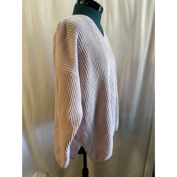 Vintage Carolyn Taylor Pink Cable Knit Sweater Women’s Size L - Picture 4 of 6